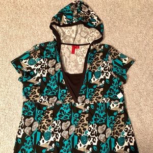 Zoey Beth Short Sleeve Top with Hoodie🔥SOLD🔥